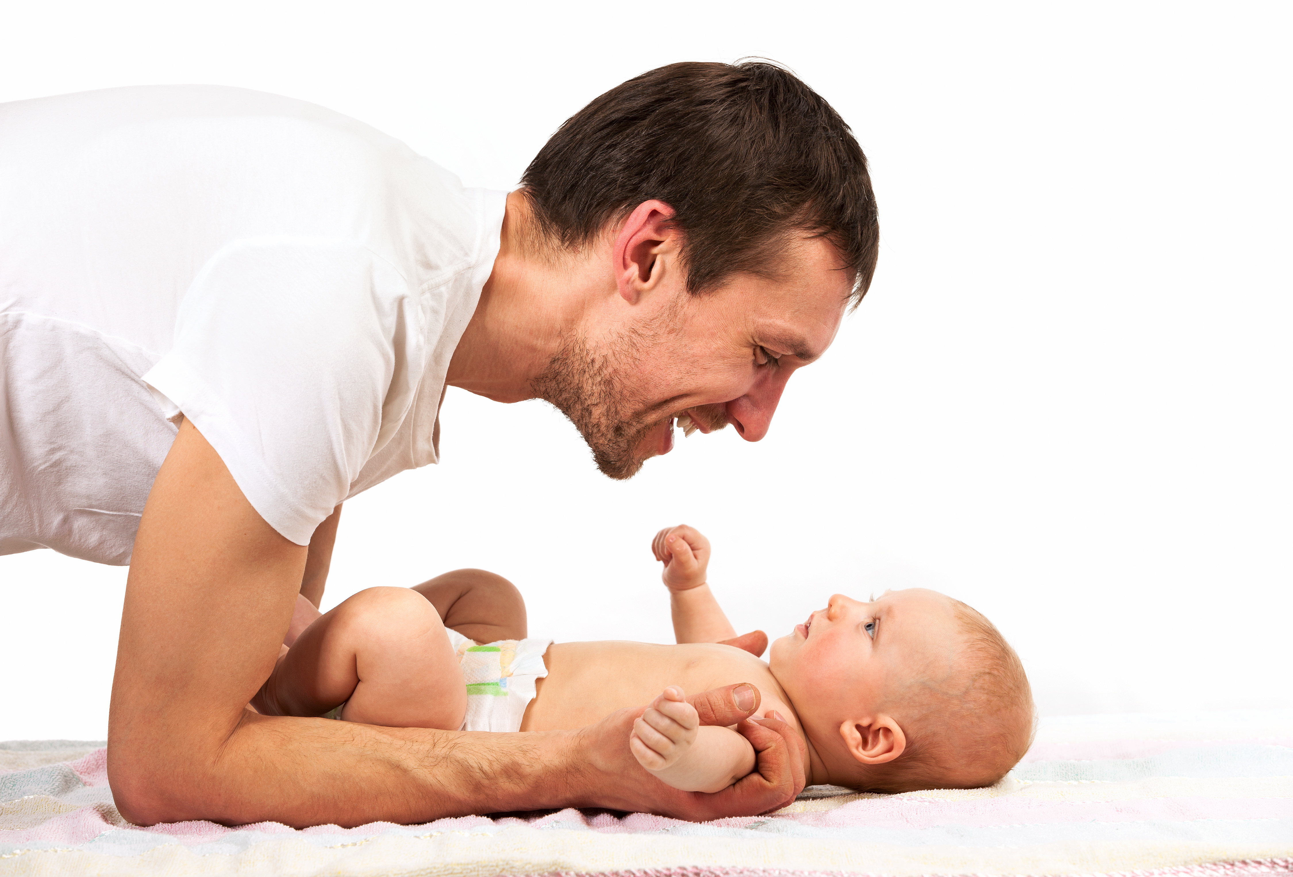 A key to happiness for dads? Being present with newborns.