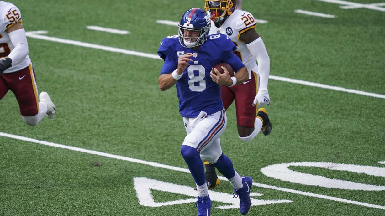 Giants and Judge finally win, beat Washington on fumble TD
