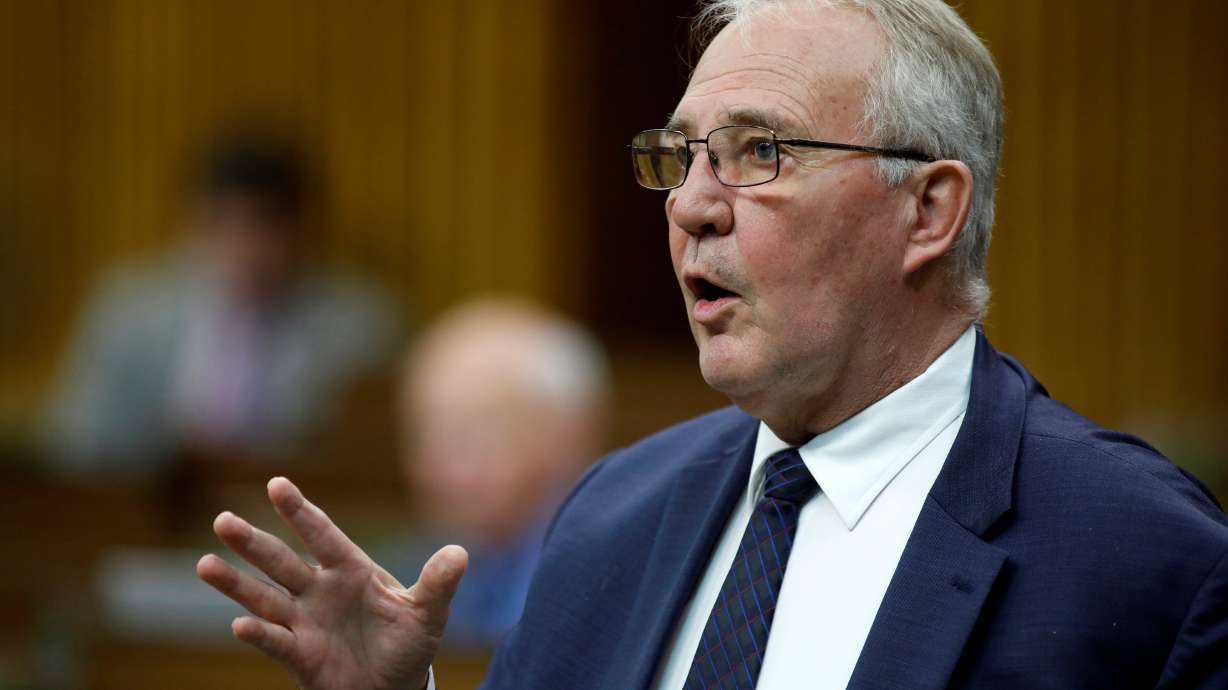 FILE PHOTO: Canada's Minister of Public Safety and Emergency Preparedness Bill Blair speaks during a meeting of the special committee on the COVID-19 pandemic, as efforts continue to help slow the spread of the coronavirus disease (COVID-19), in the House of Commons on Parliament Hill in Ottawa, Ontario, Canada June 16, 2020. REUTERS/Blair Gable