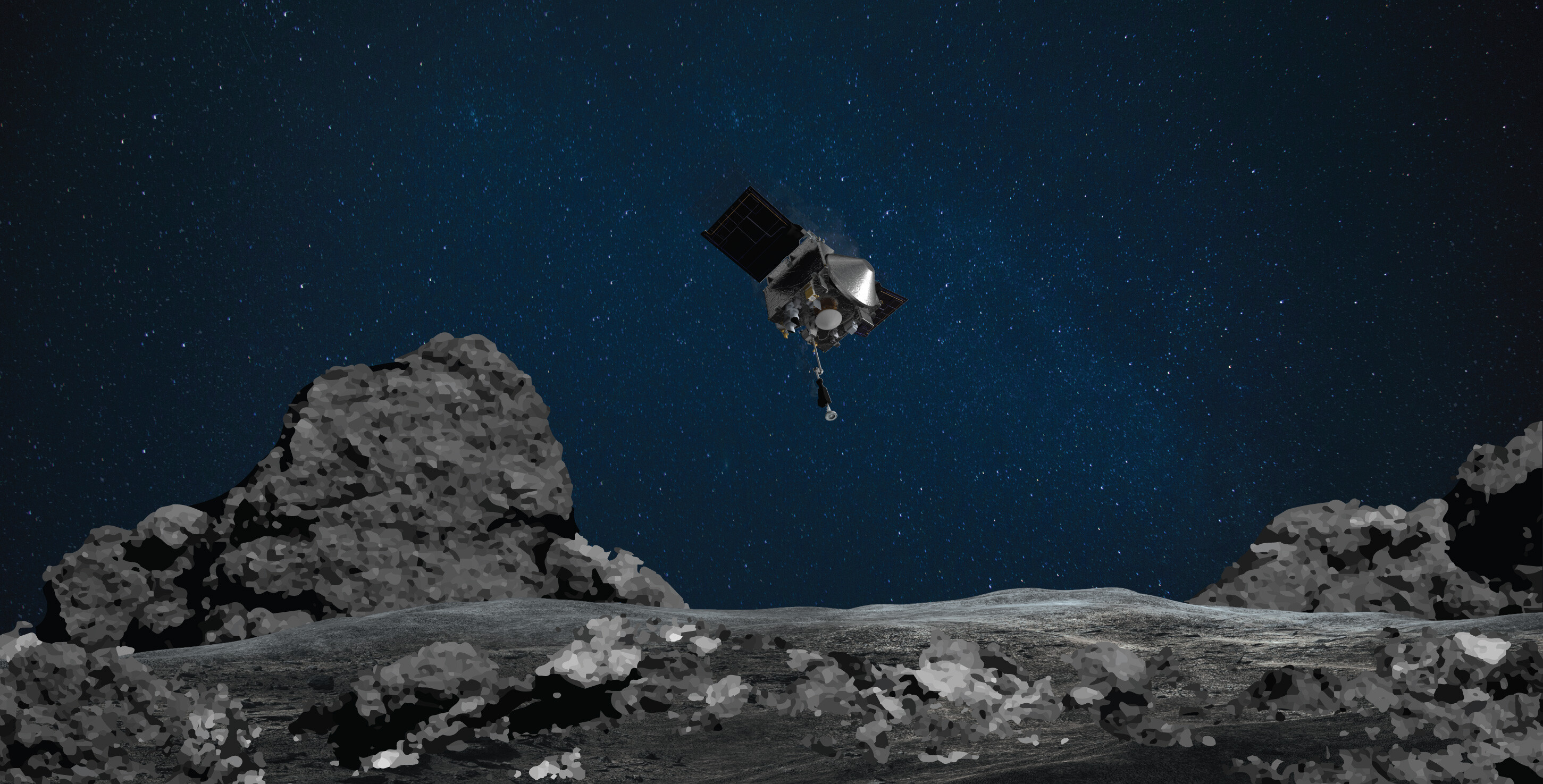 After orbiting the near-Earth asteroid Bennu for nearly two years, NASA's OSIRIS-REx spacecraft is ready to reach out its robotic arm and collect a sample from the asteroid's surface on Oct. 20. That sample will be returned to Earth in 2023.
