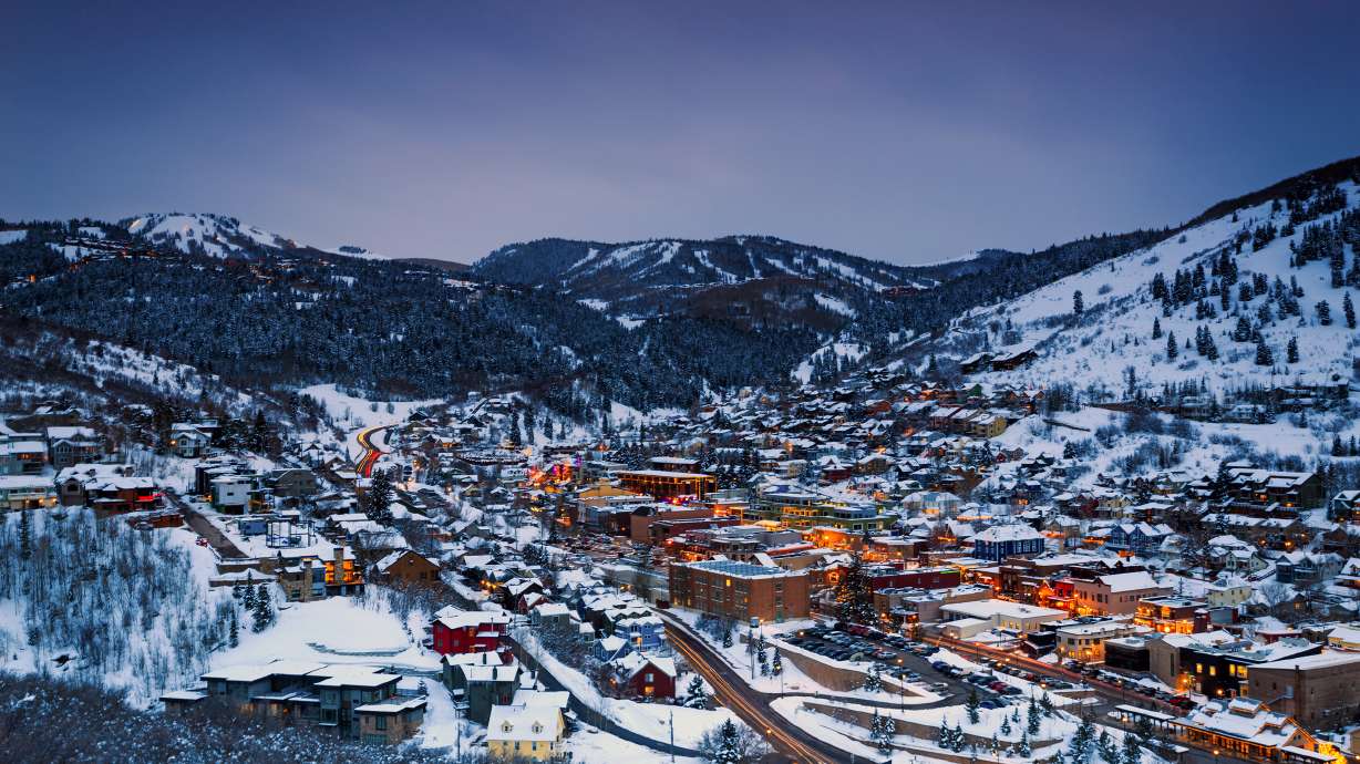 Park City, Utah at night