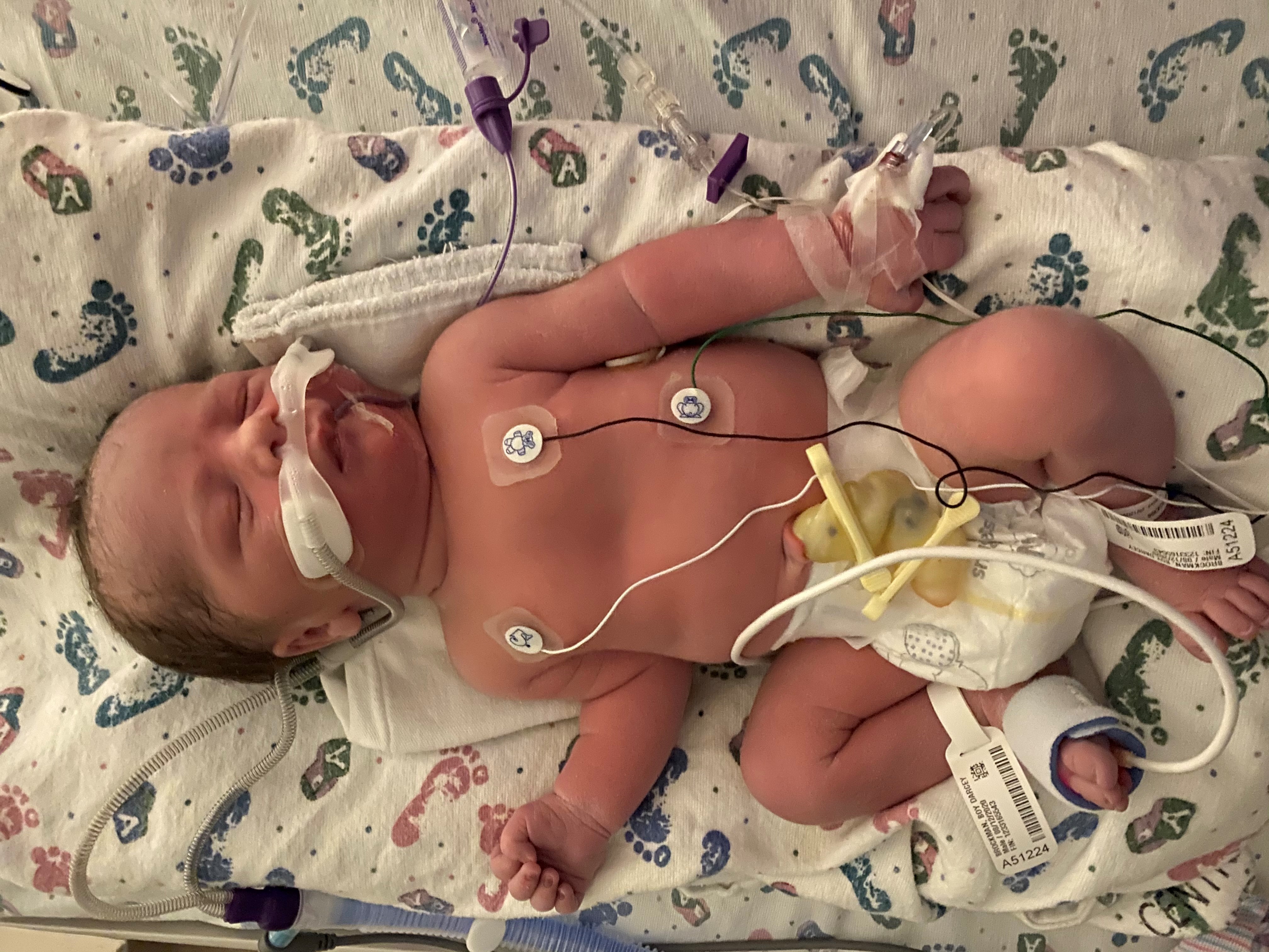 Jack Brockman was born on August 12th both happy and healthy, despite Darcey Brockman having had a high risk pregnancy.