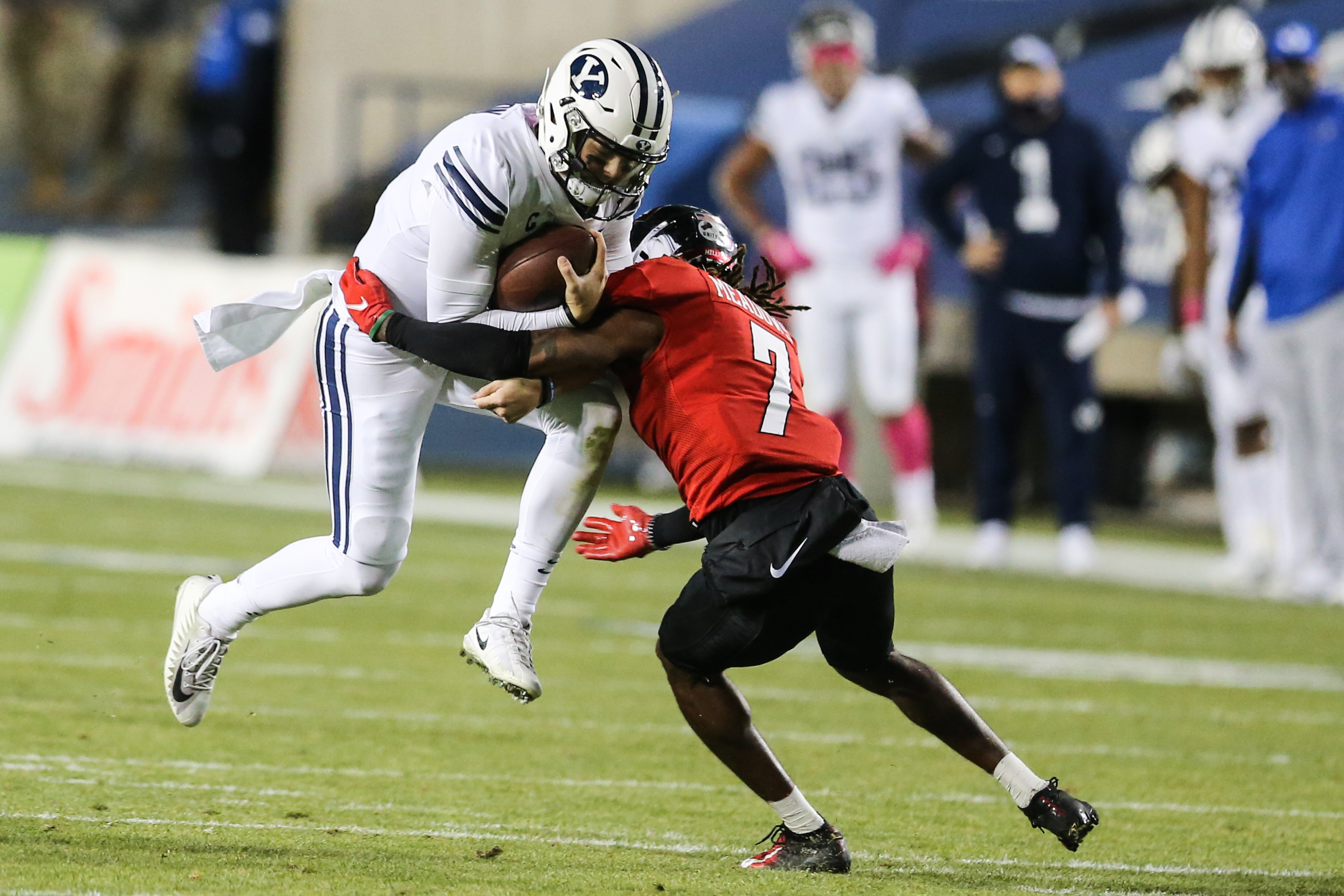 BYU quarterback Zach Wilson during a NCAA football game at LaVell Edwards Stadium in Provo on Saturday, Oct. 31, 2020.