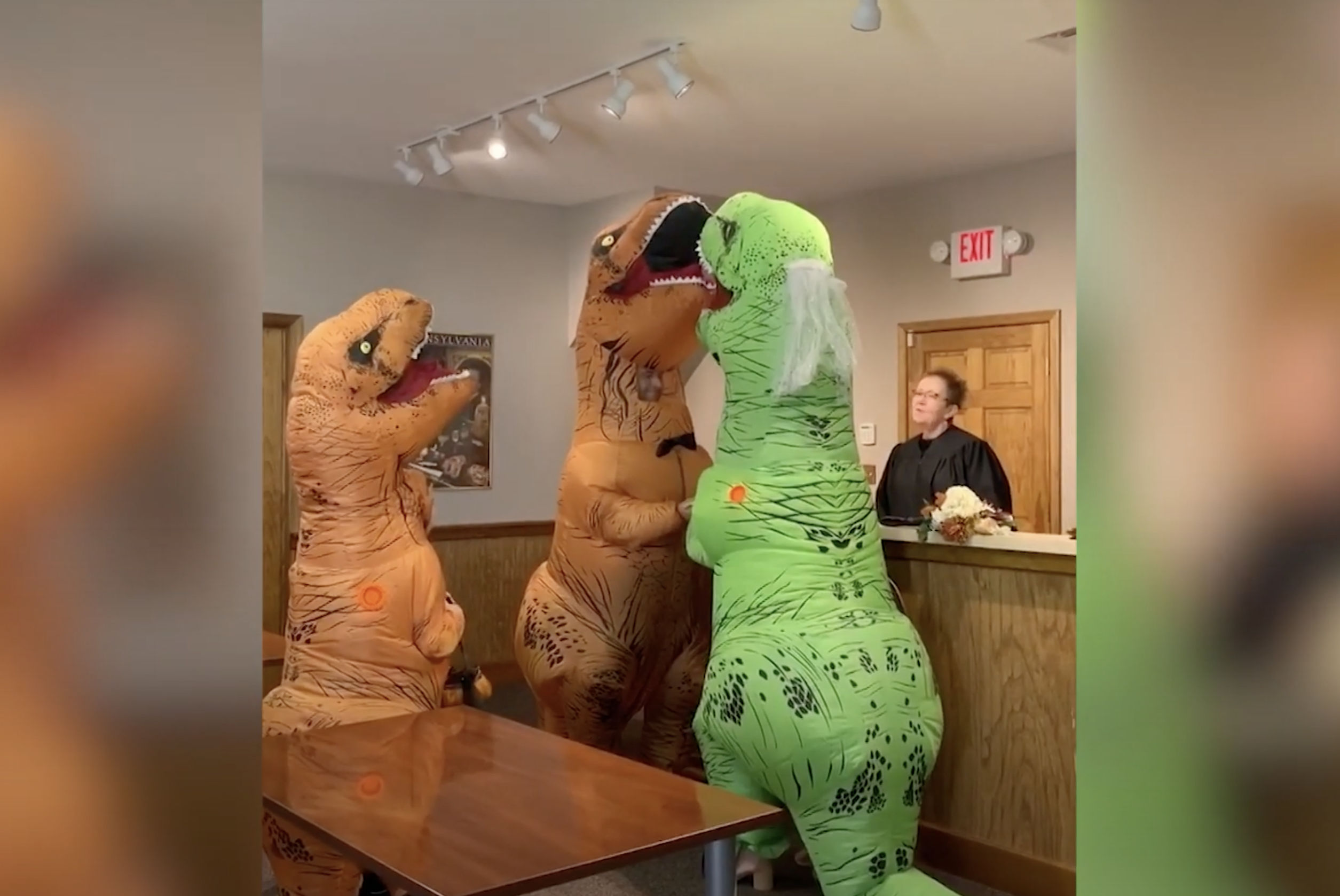 Have You Seen This? This couple got married in the most unique and roarsome attire