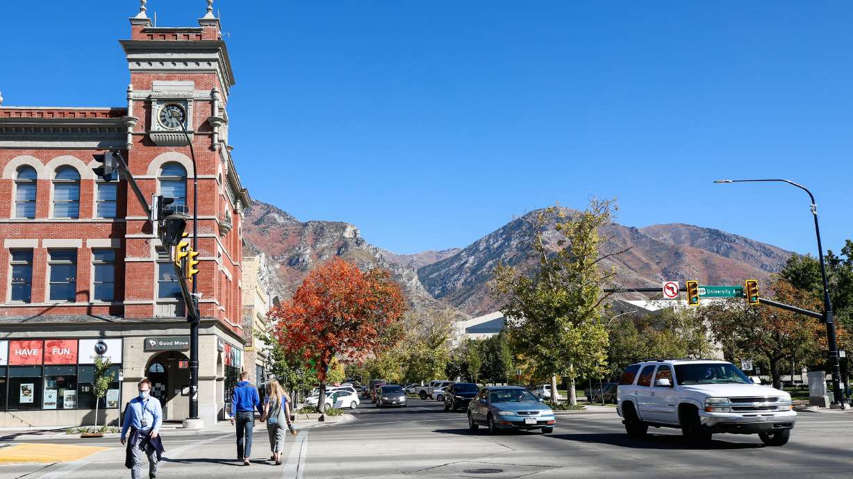 Downtown Provo is pictured on Monday, Oct. 12, 2020.