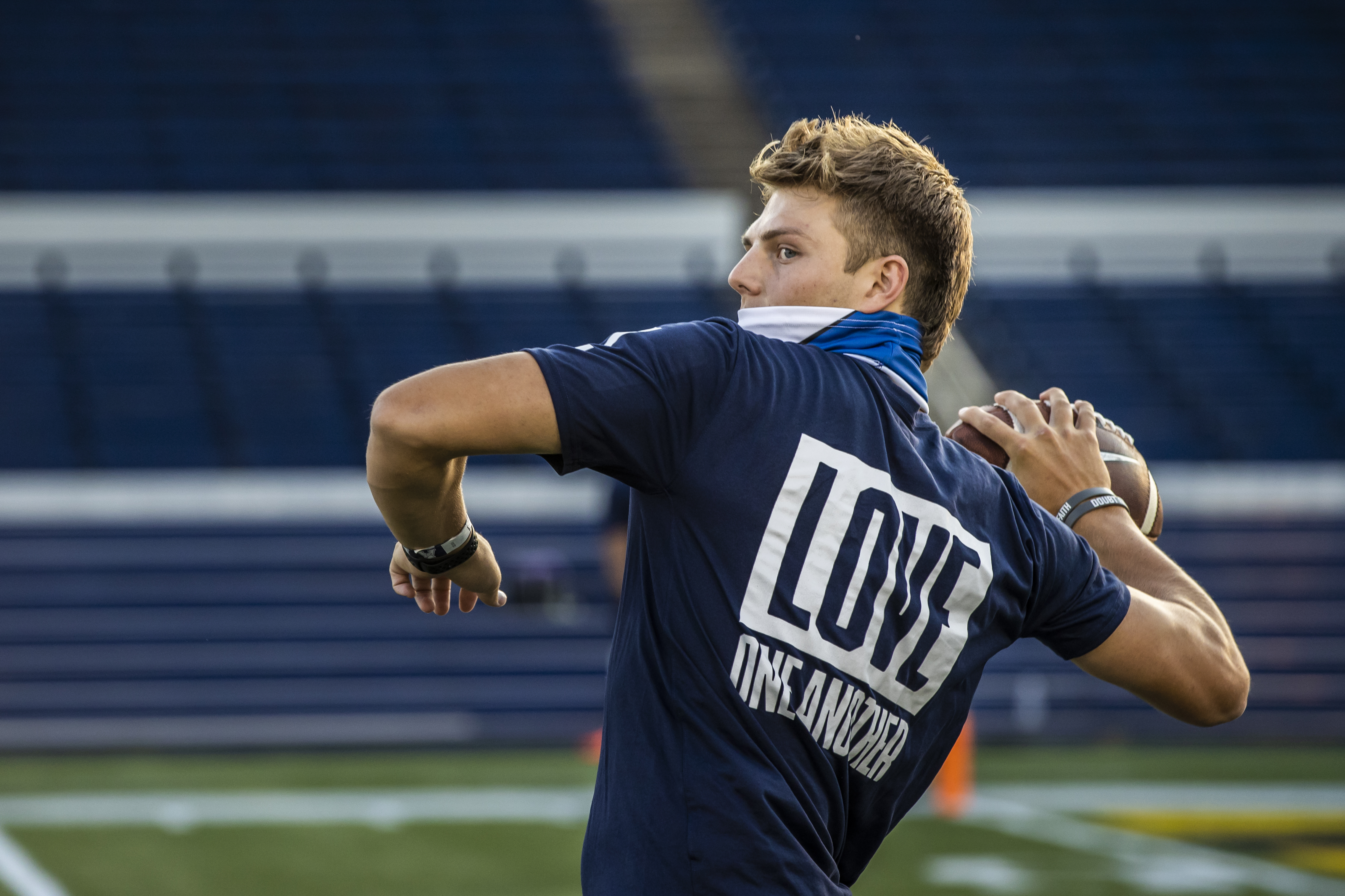Why the BYU football team wears 'Love One Another' T-shirts