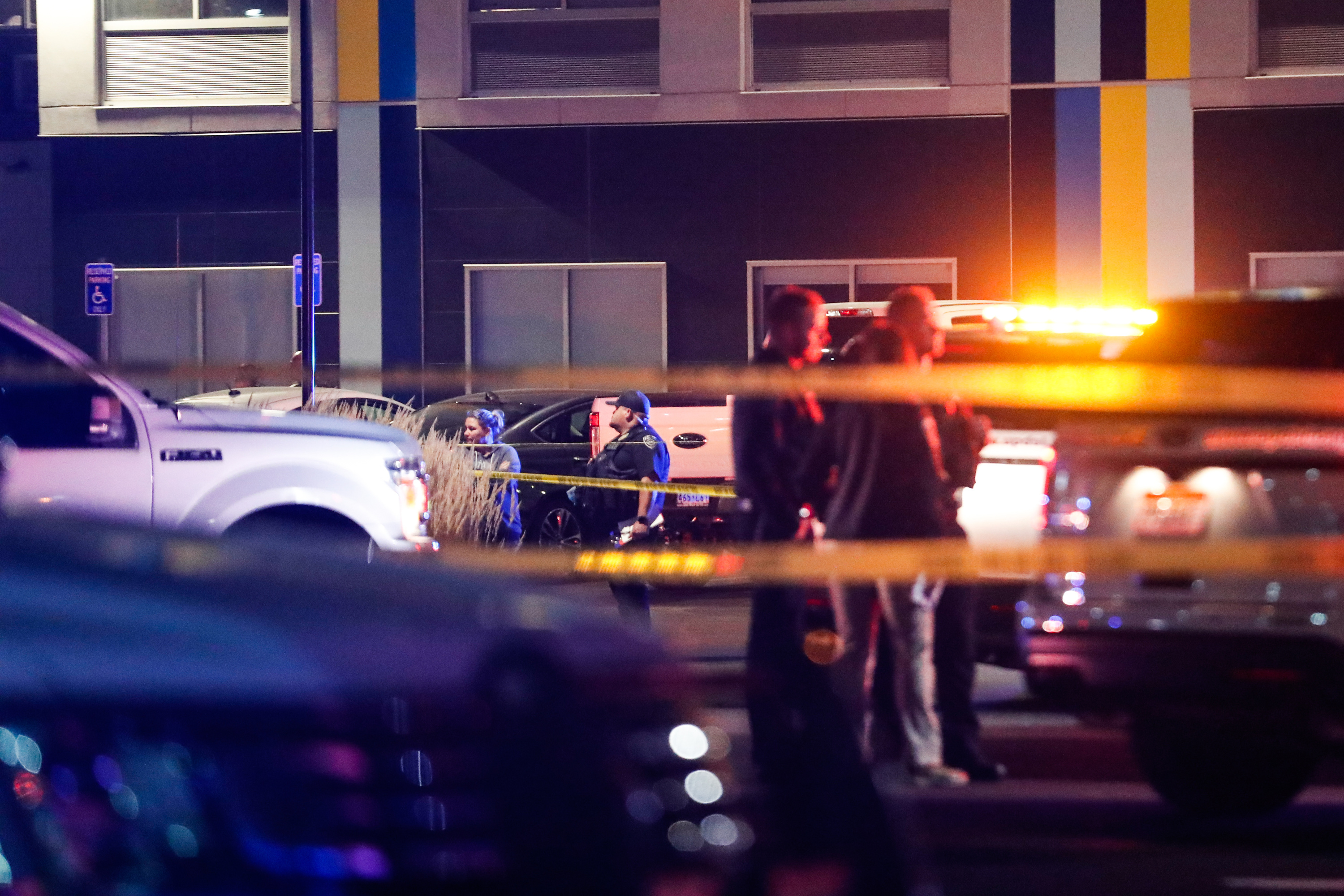 Police investigate a shooting near a WinCo in Midvale on Friday, Nov. 6, 2020.