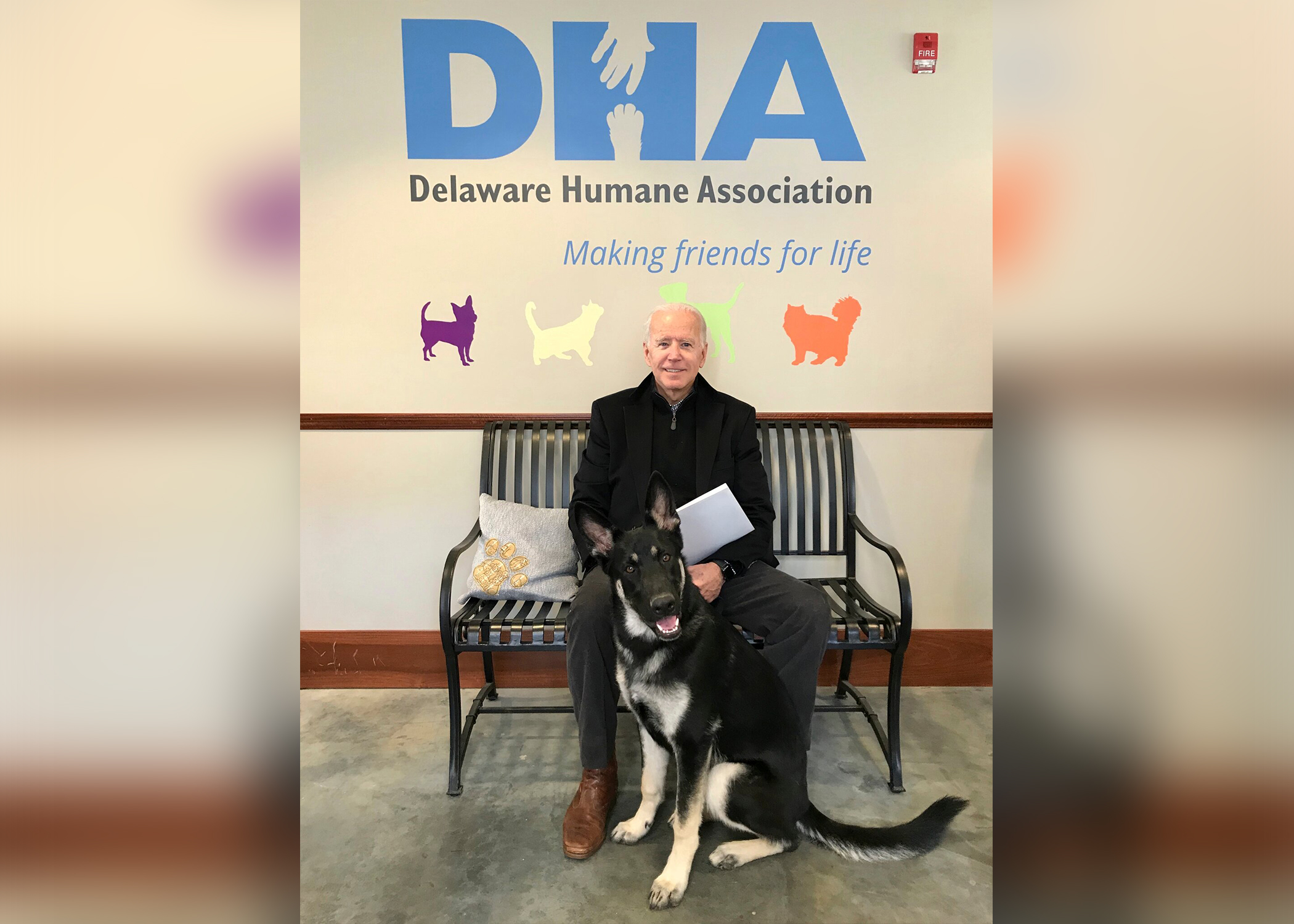 Another tail-wagging, historic first in Biden's White House