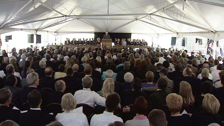 LDS Church President Dedicates New Campus