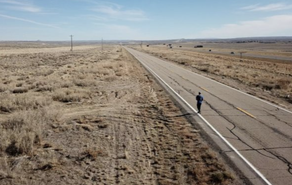 Rex Blackburn ran the auto tour route of the Mormon Historic Pioneer trail across highways and country roads to spread awareness about mental health.