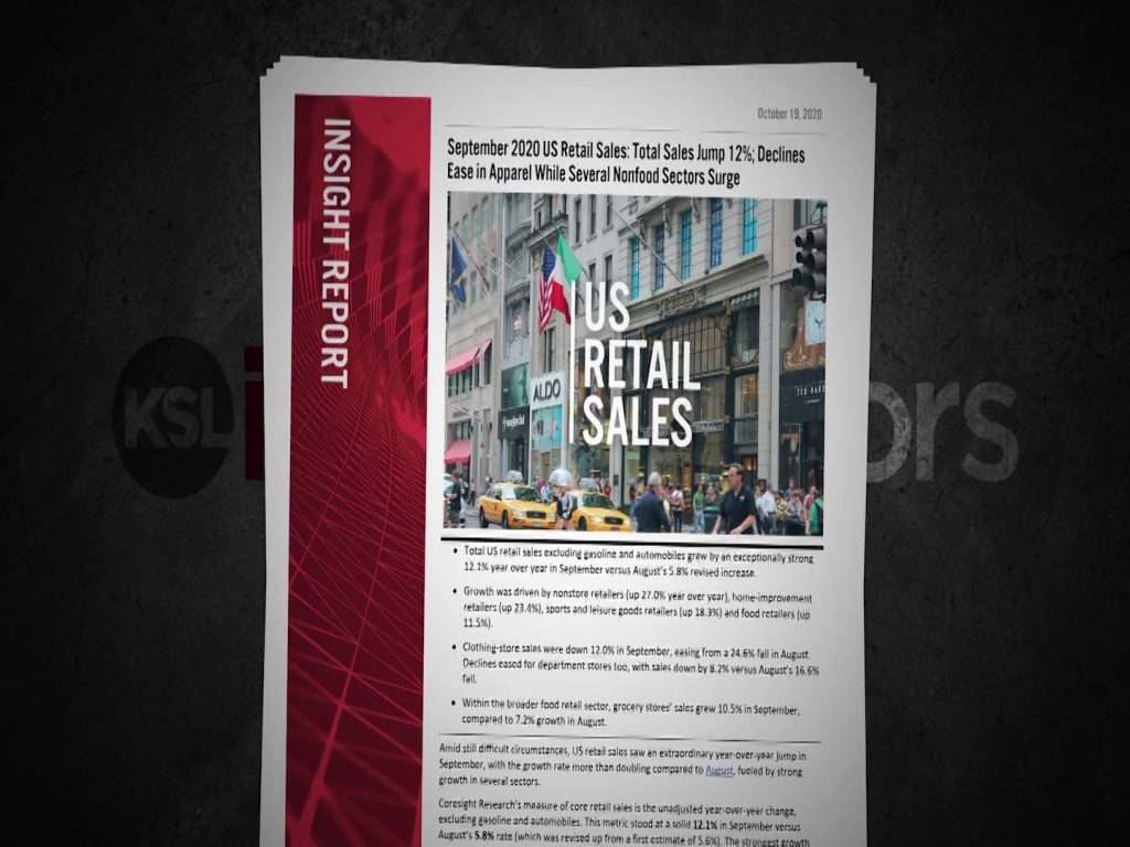 A new report from Coresight Research found this past September saw a big gain in retail sales compared to the summer.