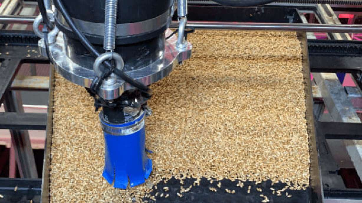 The Olympus Tower Farm is an automated indoor growing system for commercial-scale production of fresh animal feed.