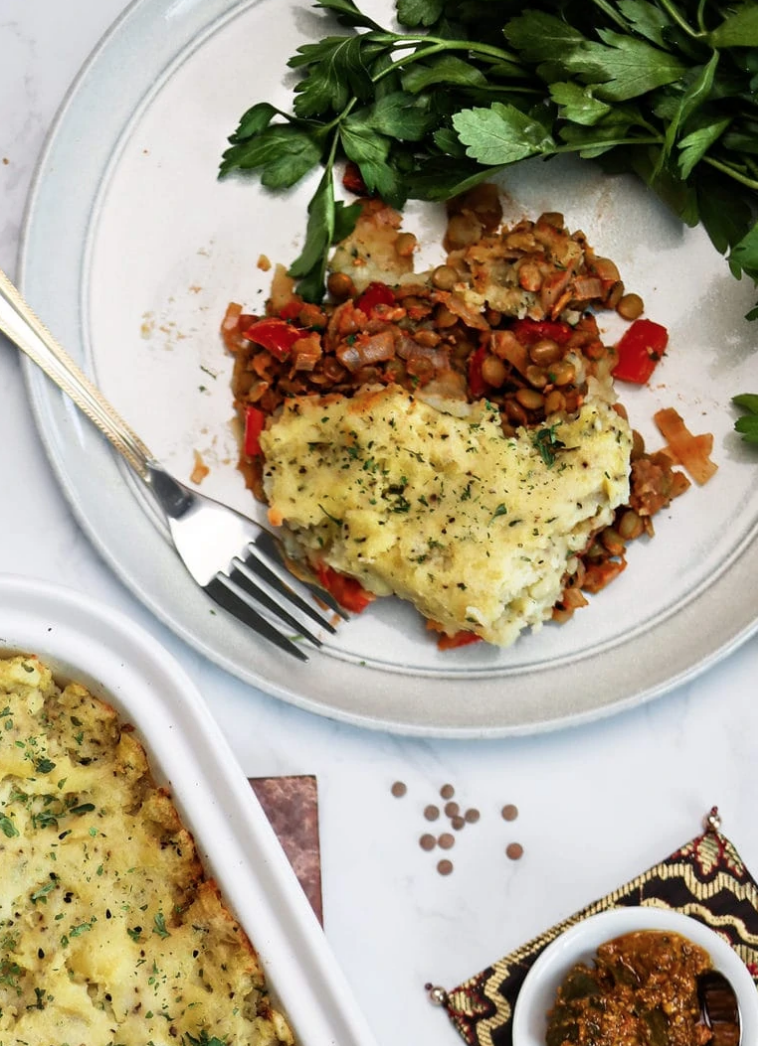 Indian Vegan Shepherd's Pie
