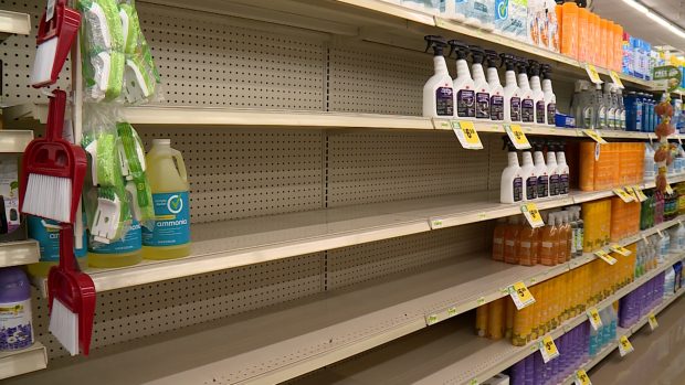 Utah grocers are still working to fully restock cleaning supplies.