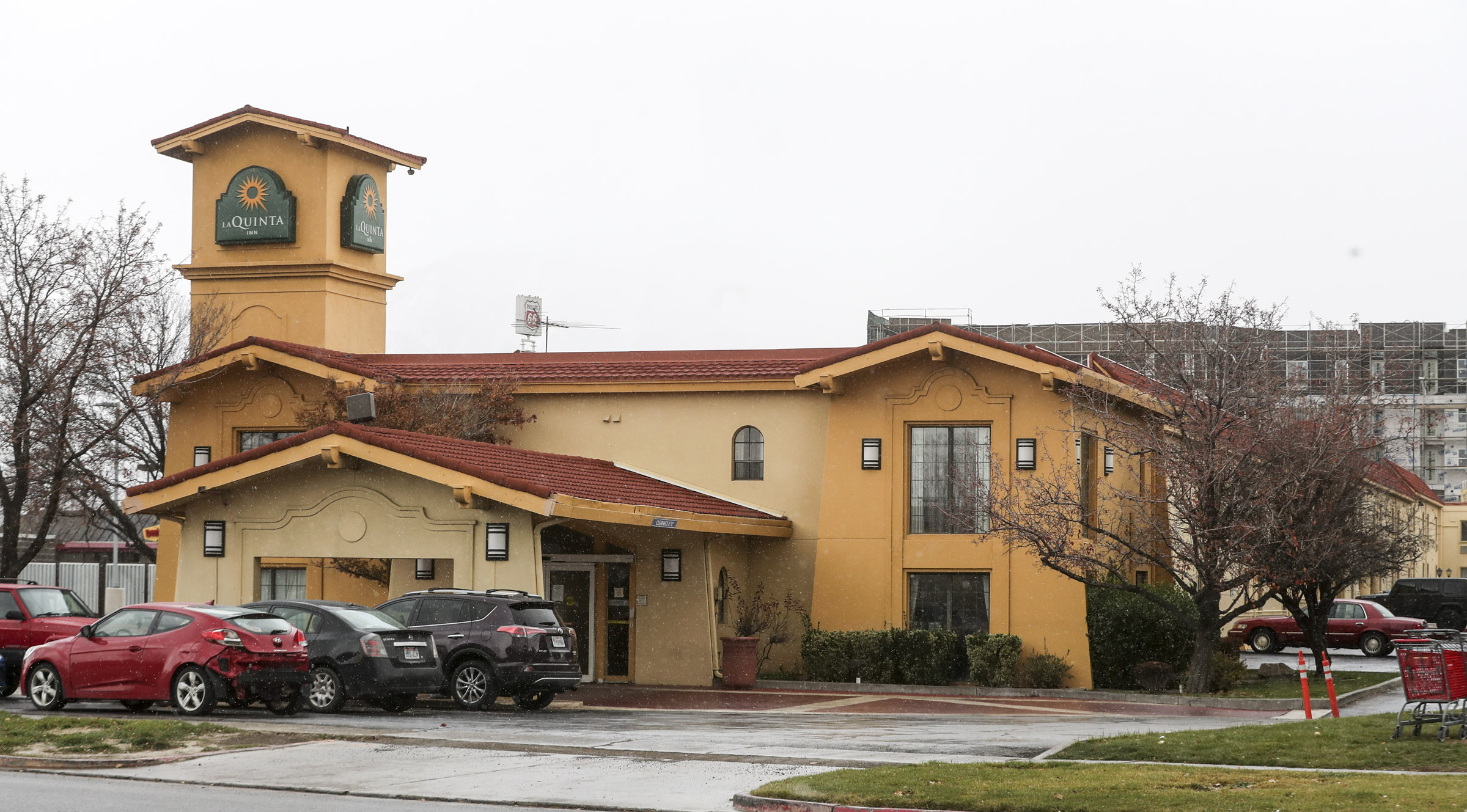 The La Quinta Inn at 7231 Catalpa St. in Midvale is pictured on Wednesday, Nov. 11, 2020. The inn is located near the Midvale Family Shelter and is being considered as a winter overflow shelter.