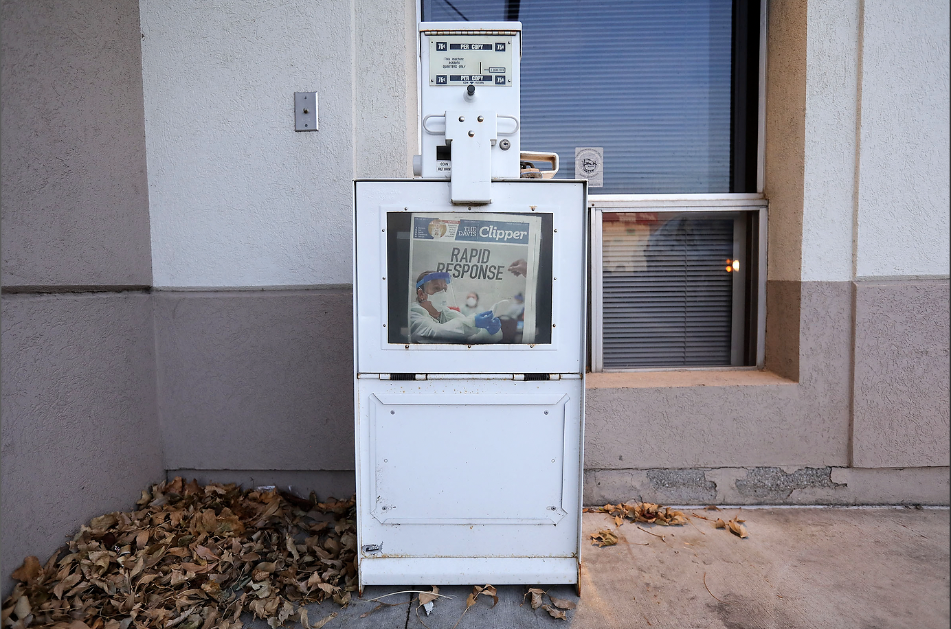 A Davis County Clipper newspaper box is pictured outside of the Clipper Publishing Co. in Woods Cross on Monday, Nov. 16, 2020. The Davis County Clipper will cease publication Dec. 4 after 129 years.