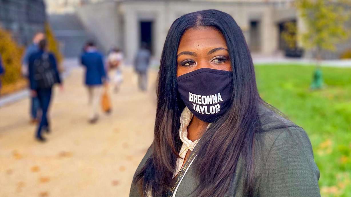 Rep.-elect Cori Bush, D-Mo., in Washington on Thursday, Nov. 19, 2020.