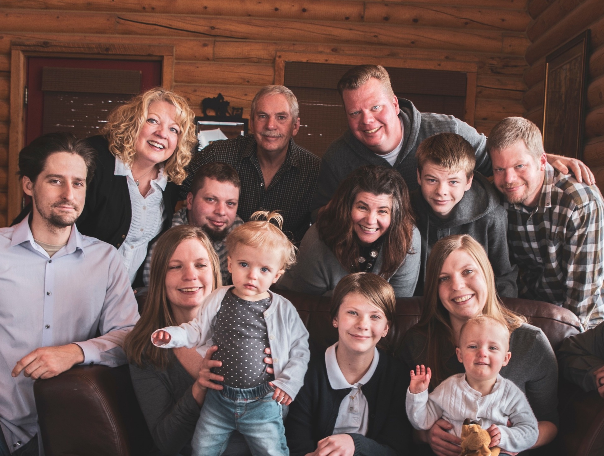 Barbara Morley with her family before the COVID-19 pandemic.