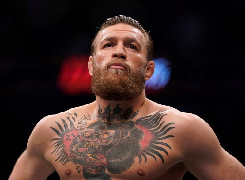FILE PHOTO: MMA Mixed Martial Arts - UFC 246 - Welterweight - Conor McGregor v Donald Cerrone - T-Mobile Arena, Las Vegas, United States - January 18, 2020  Conor McGregor before his fight against Donald Cerrone  REUTERS/Mike Blake