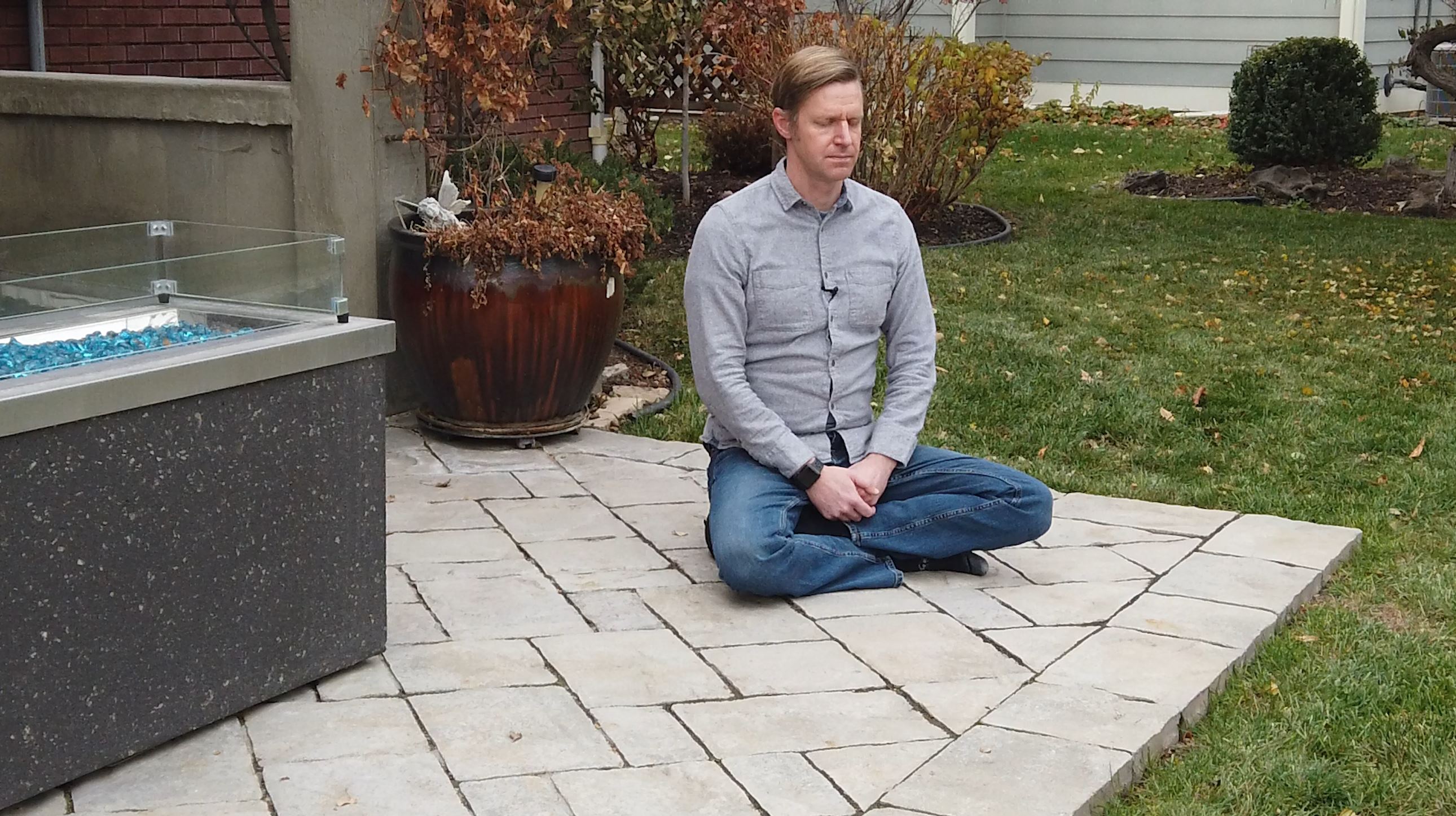 Michael Wall has established a regular habit of meditating which helps him achieve balance in his everyday life.