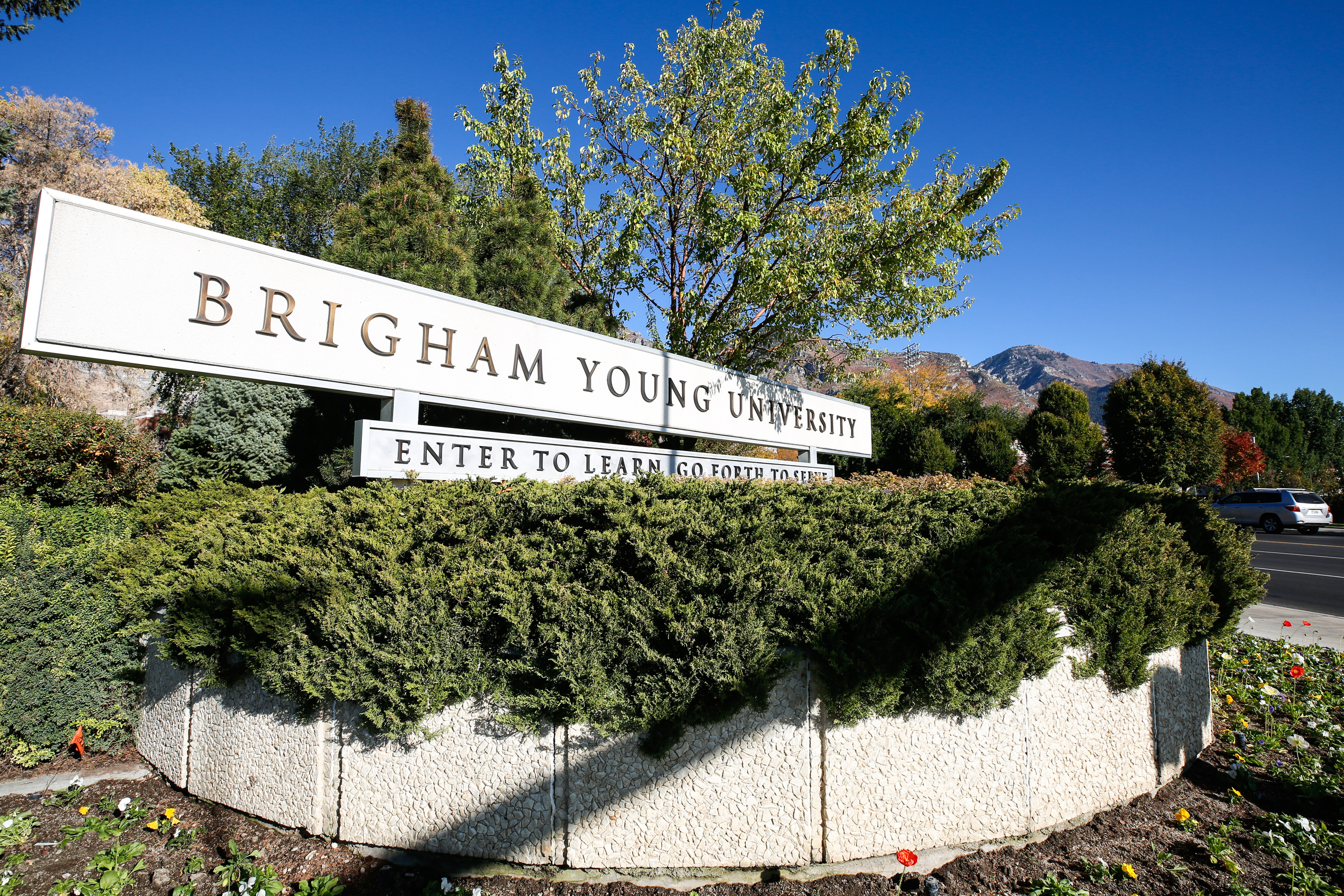The Brigham Young University campus in Provo is pictured on Monday, Oct. 12, 2020.