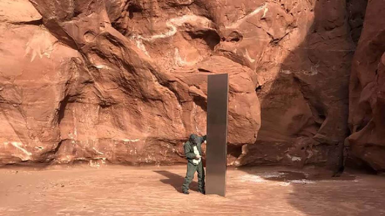 Utah officials have discovered a mysterious metal monolith in the southeastern part of the state, the state Department of Public Safety announced Monday.
