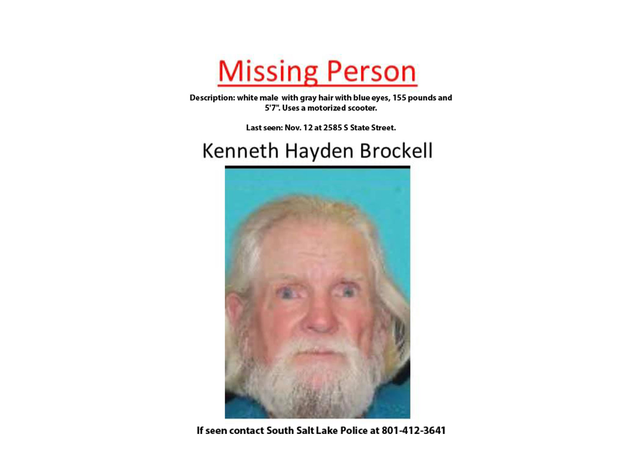 Silver alert canceled for missing South Salt Lake man