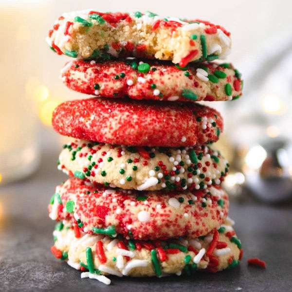 Holiday Sprinkle Cookies