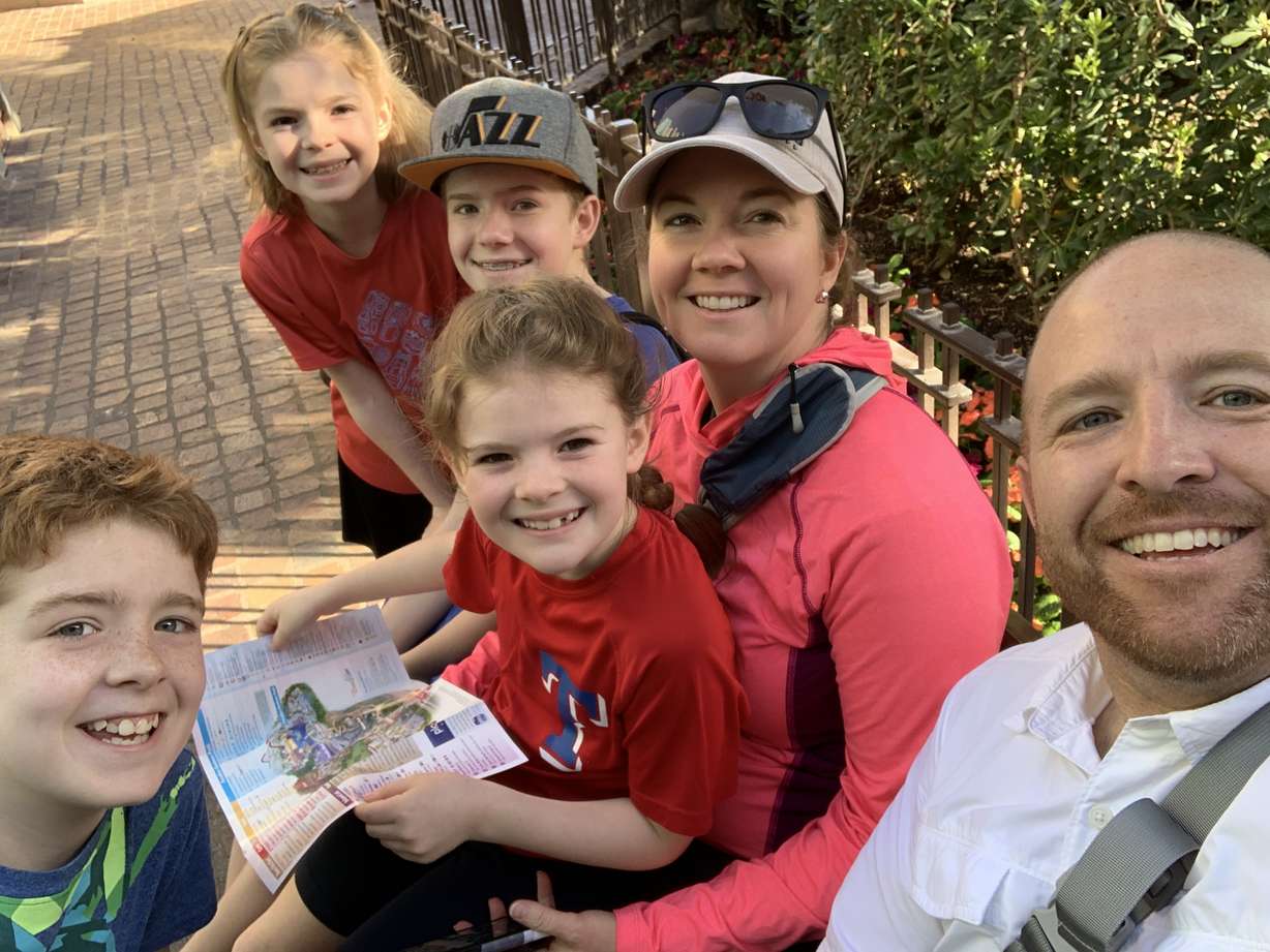 After Ric Rogers finished chemotherapy, his family went to Disneyland to celebrate before the pandemic began.