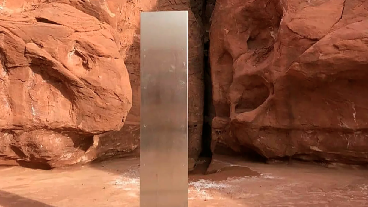 Utah land managers investigating monolith installation, repairing damage caused by its fans