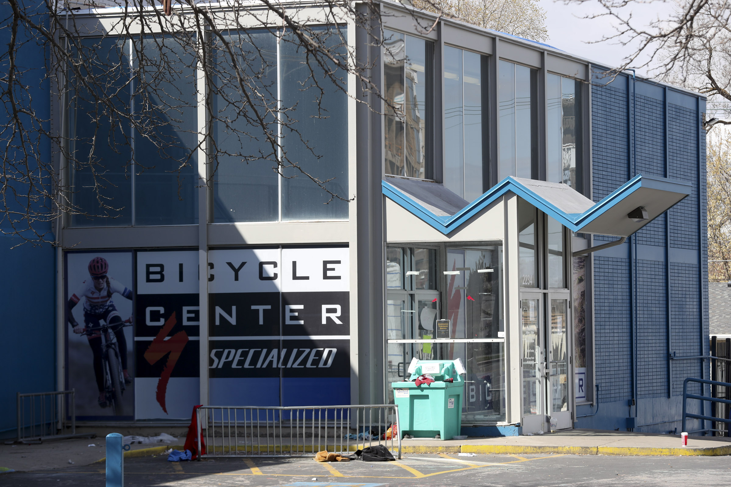 The temporary Sugar House homeless shelter at 2234 S. Highland Drive in Salt Lake City is pictured on Wednesday, April 1, 2020.