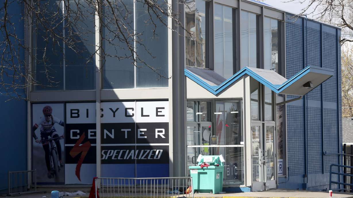 The temporary Sugar House homeless shelter at 2234 S. Highland Drive in Salt Lake City is pictured on Wednesday, April 1, 2020.