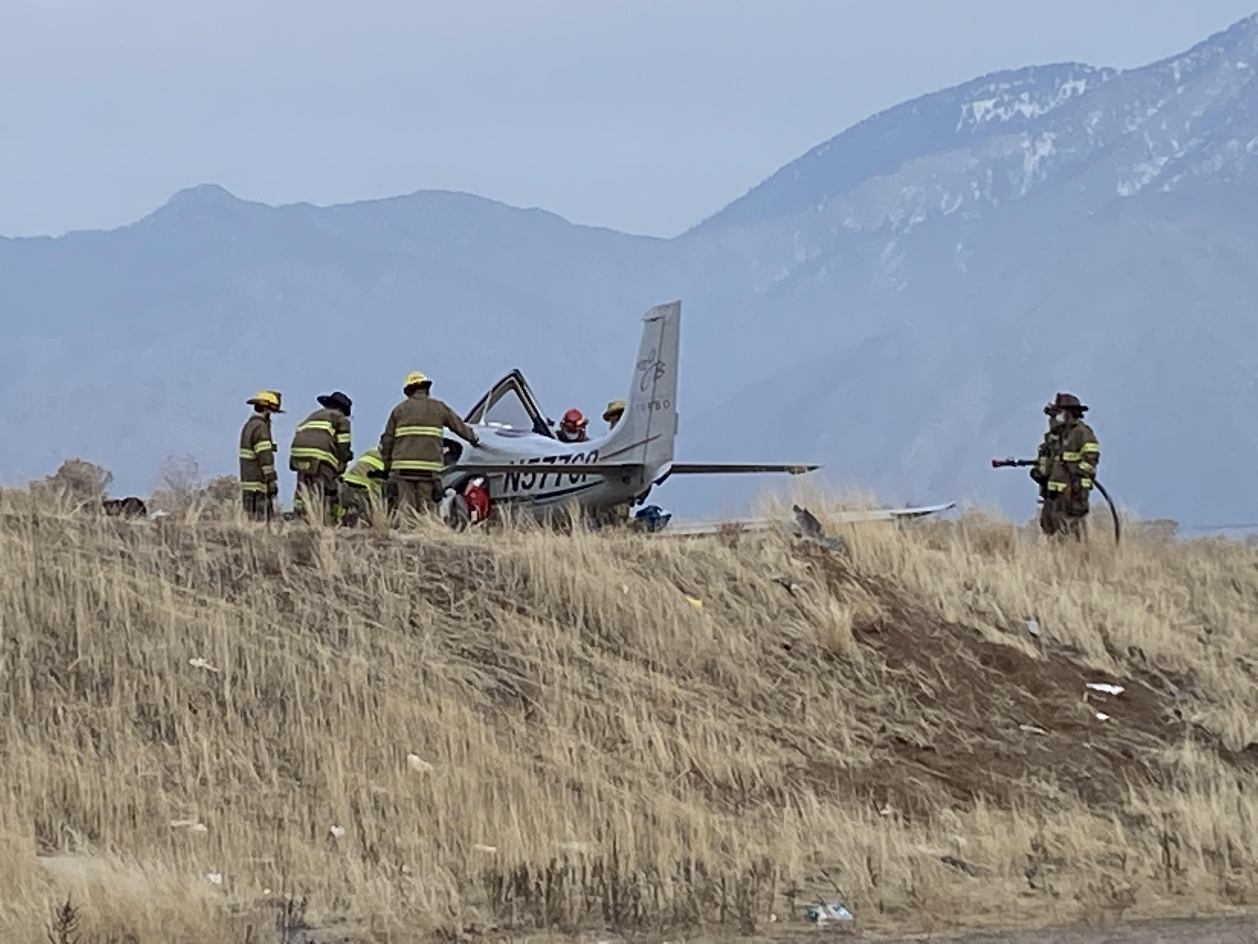 Pilot injured as small plane makes rough landing near Ogden airport