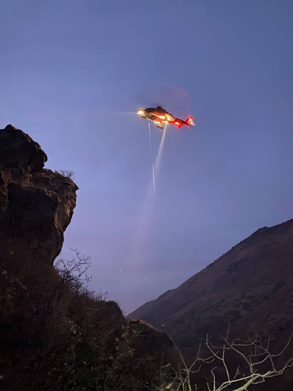 Injured hiker rescued after falling off a cliff in Neffs Canyon 