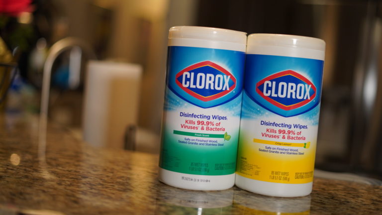 One of Clorox's top executives says customers shouldn't expect to see a steady supply of the popular Clorox wipes until mid-2021.