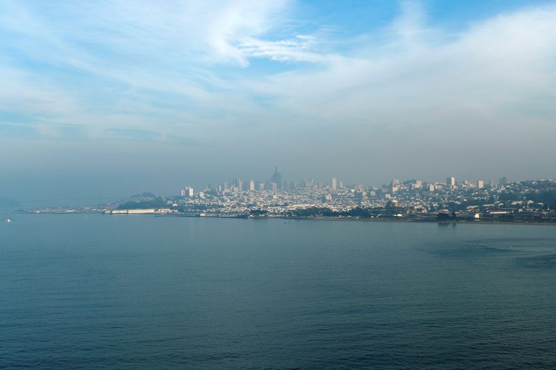 A view shows the San Francisco skyline from the Golden Gate Bridge in San Francisco, California, U.S., November 20, 2018.  Picture taken November 20, 2018. REUTERS/Mario Anzuoni