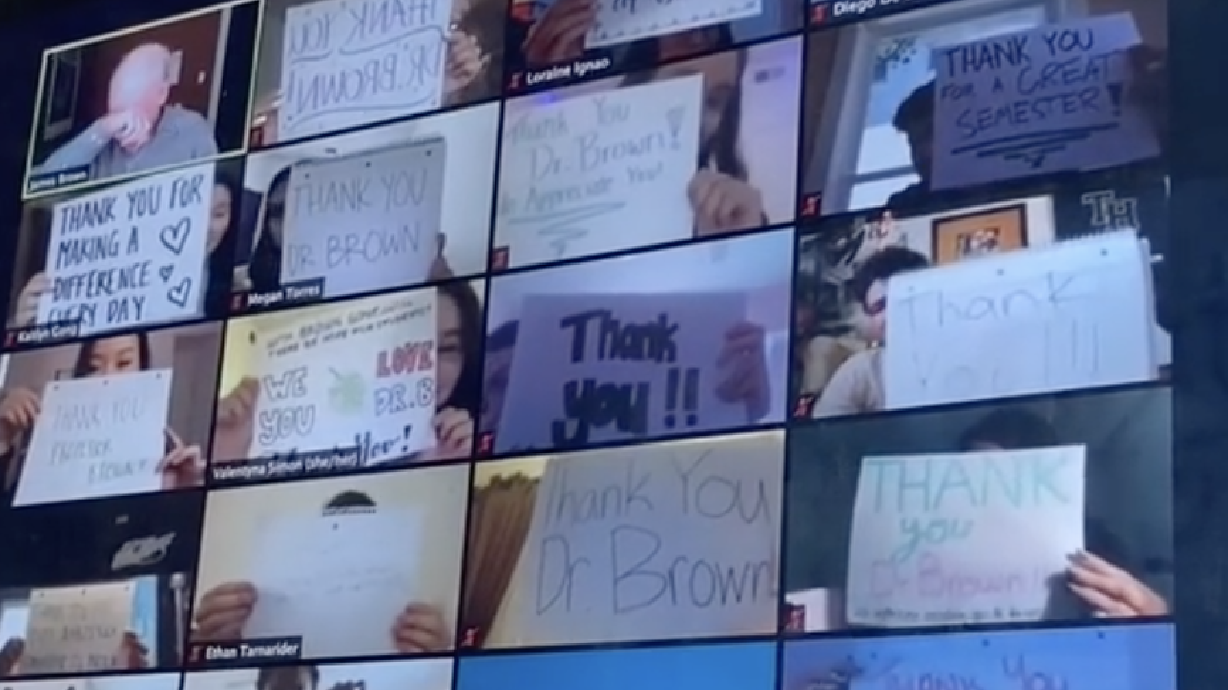 Have You Seen This? Professor bursts into tears at heartwarming display from students