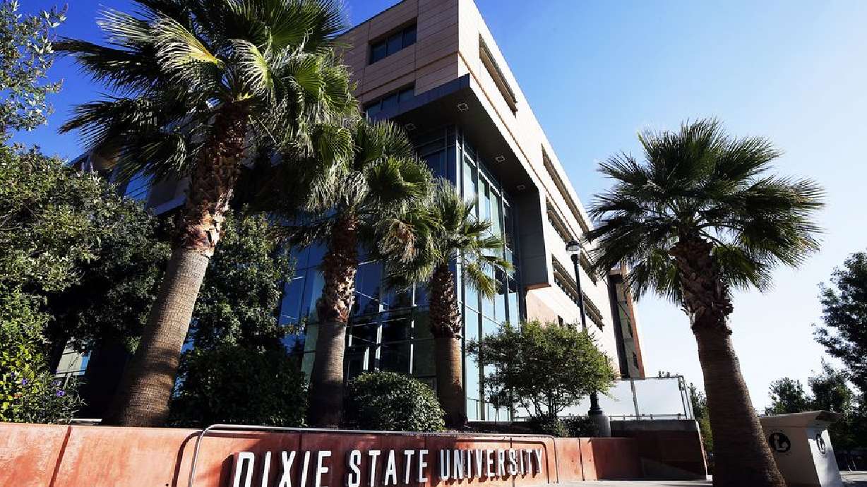 Dixie State University in St. George is pictured on Sunday, Oct. 11, 2020. The school’s board of trustees voted Monday to change the name of the university.