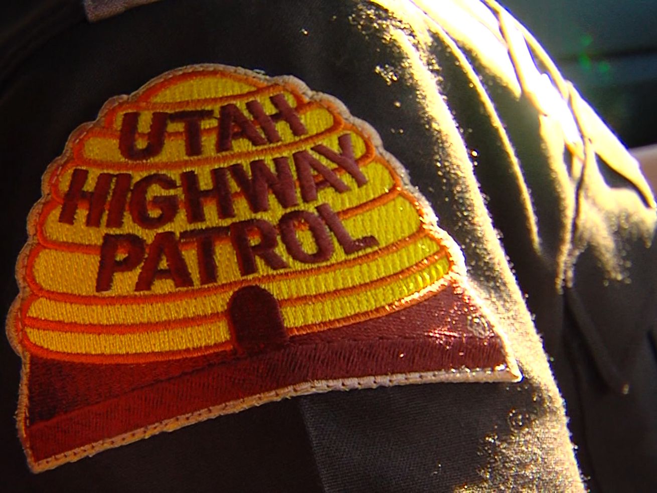 Utah Highway Patrol trooper’s badge.