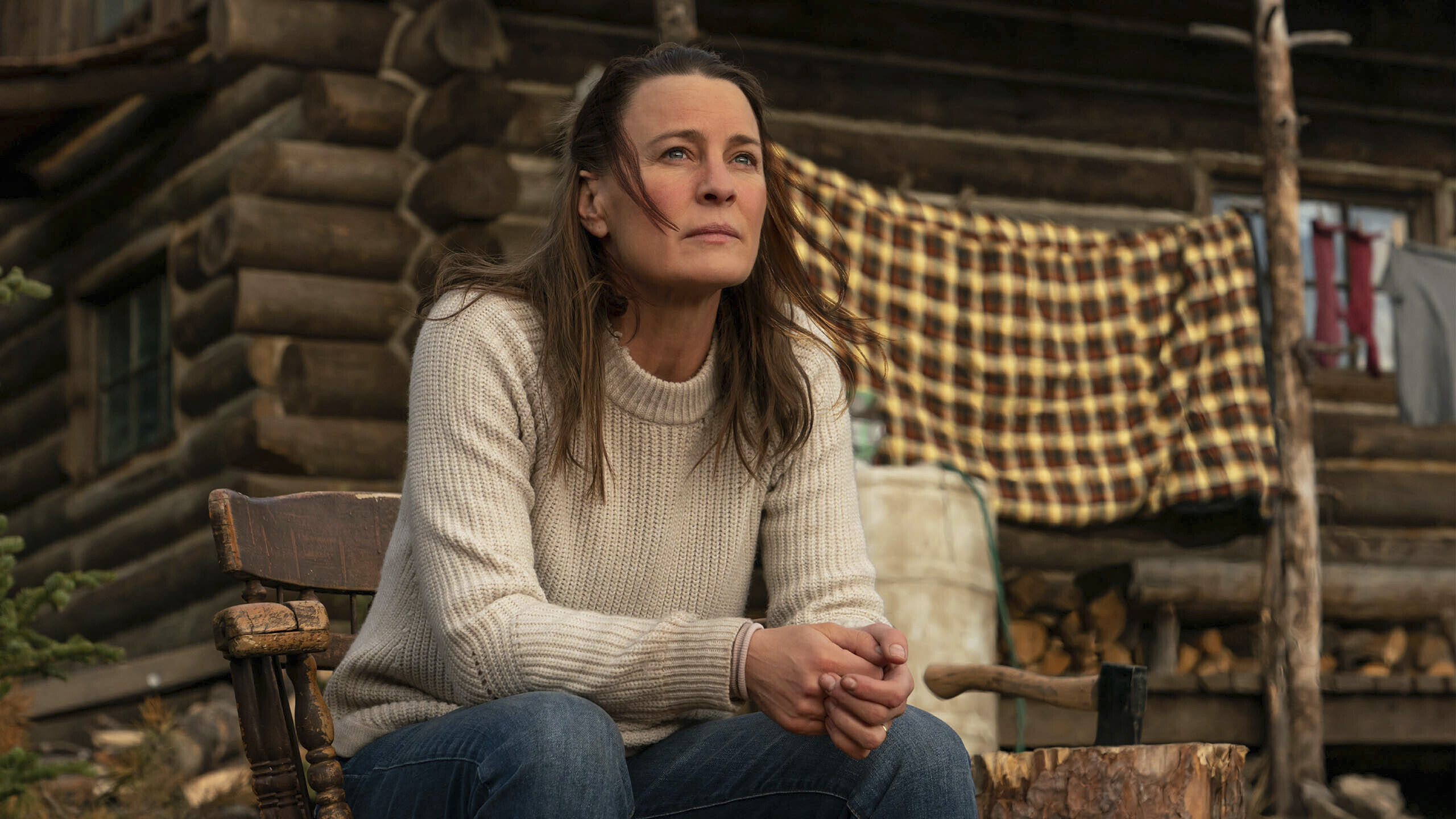 This image released by the Sundance Institute shows Robin Wright in a scene from "Land." The film will debut at the 2021 Sundance Film Festival.