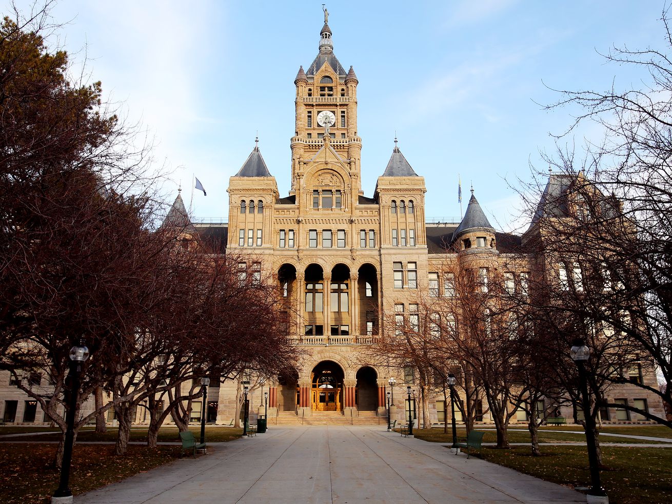 The Salt Lake City-County Building is pictured on
Tuesday, Feb. 18, 2020.