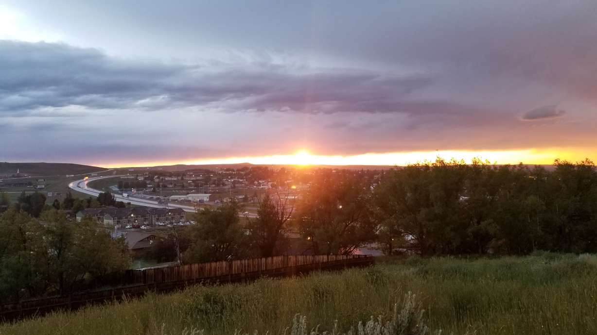 20190705
Waiting for the fireworks as the sun sets in Evanston, Wyoming, on Thursday, July 4, 2019.