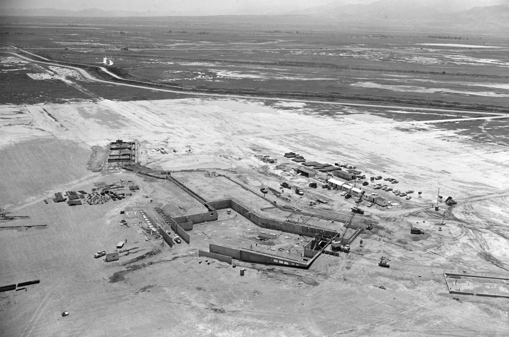 The Salt Lake International Airport under is pictured on May 29, 1959, while under construction.