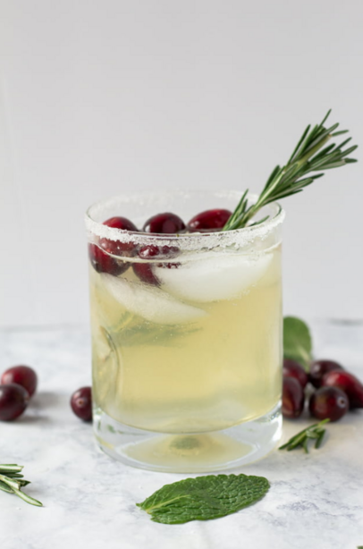 White Christmas Bourbon Smash