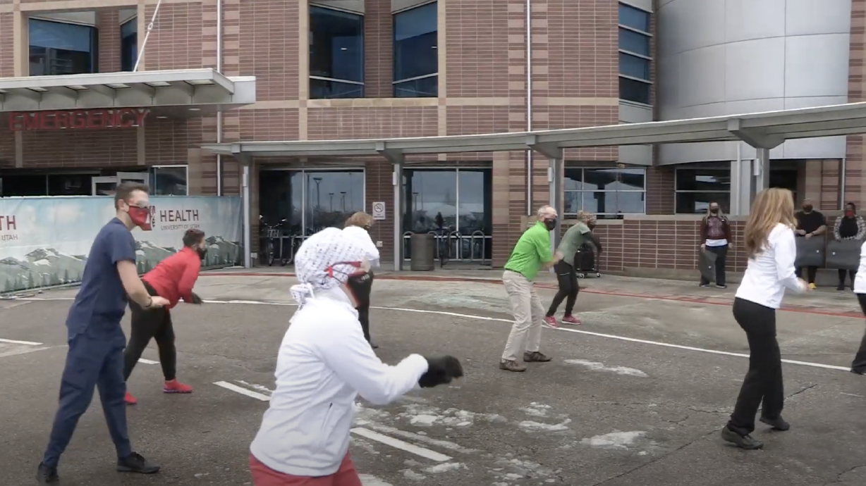 Have You Seen This? University of Utah Health flash mob honors frontline workers