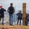 Gingerbread monolith delights San Francisco on Christmas Day