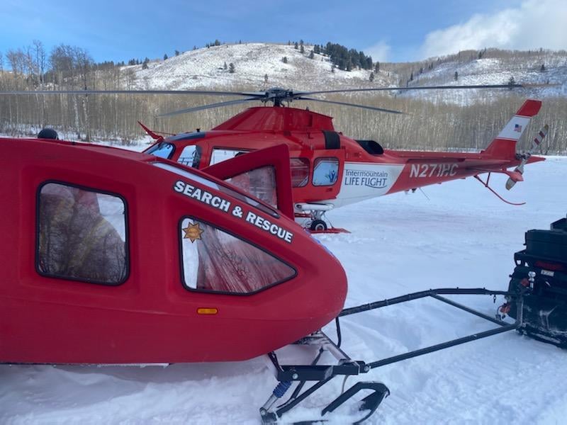 Life Flight called to help snowmobiler near Guardsman Pass