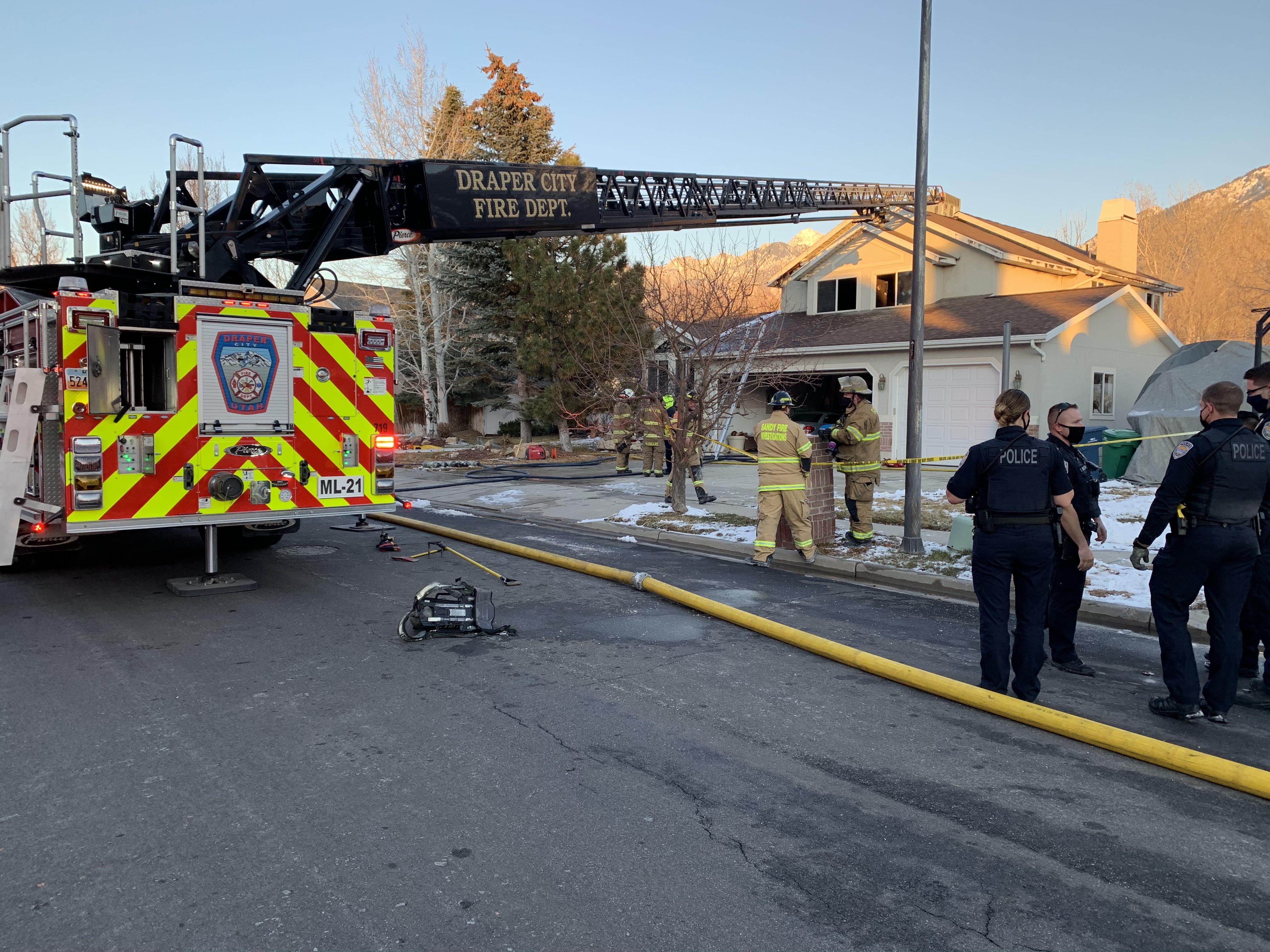 1 found dead in a house fire in Sandy; family displaced