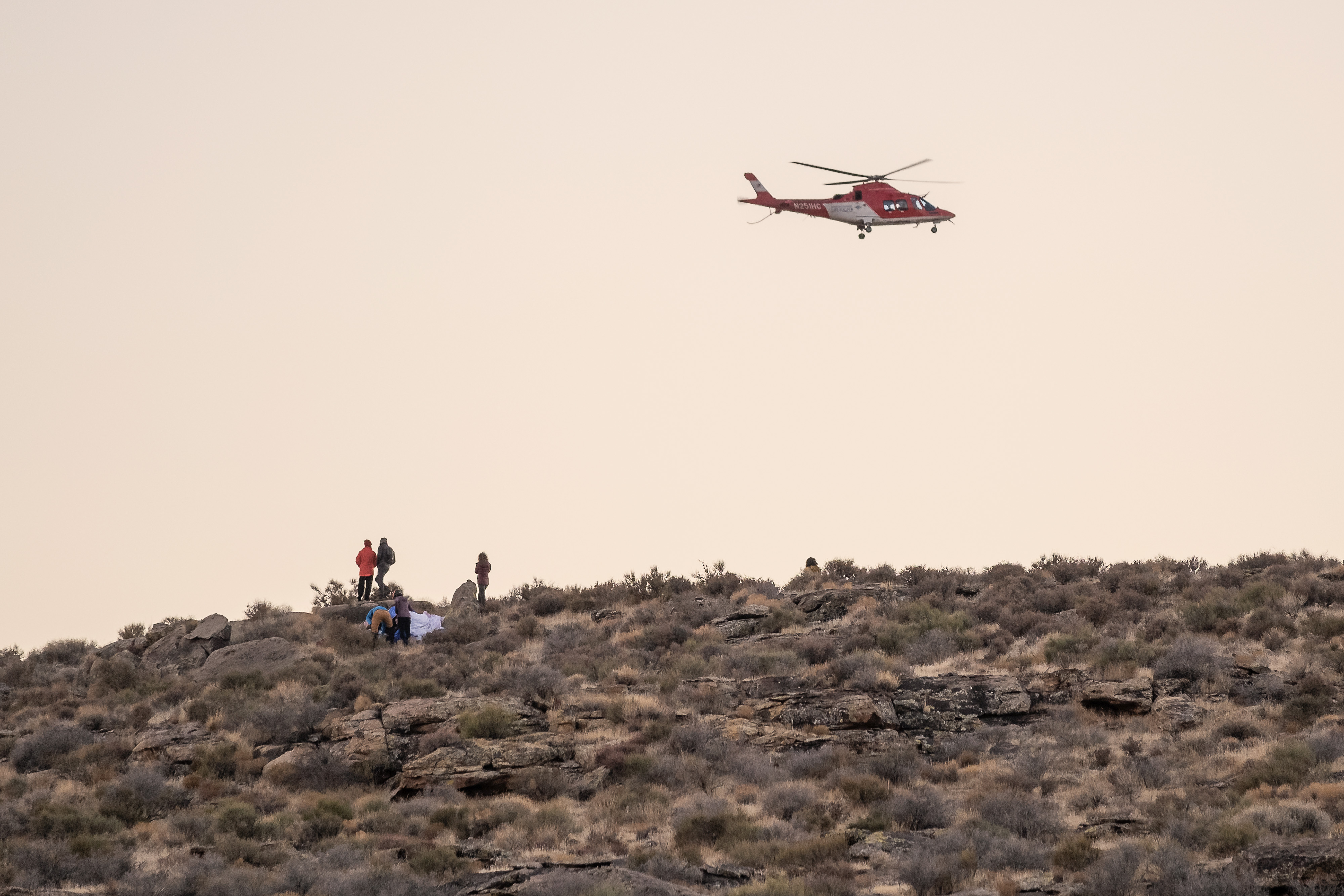 A paraglider suffered serious injuries after he fell to the ground just outside of St. George on Friday, Jan. 1, 2021.