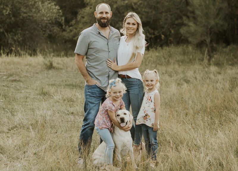 Jeff Hunt, pictured with his family, survived but suffered extensive injuries in a paramotor crash west of St. George on Friday, Jan. 1, 2021.